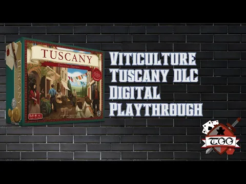 Viticulture Tuscany DLC Digital Playthrough | Expanded Gameplay Guide