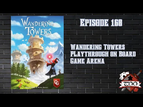 Wandering Towers Playthrough on Board Game Arena