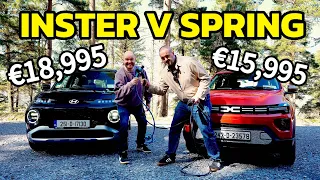 Hyundai Inster V Dacia Spring | Twin test of the cheapest EVs!