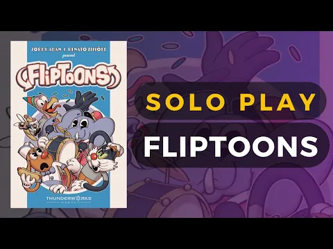 Fliptoons Board Game Full Solo Playthrough | DaniCha