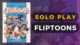 Fliptoons Board Game Full Solo Playthrough | DaniCha
