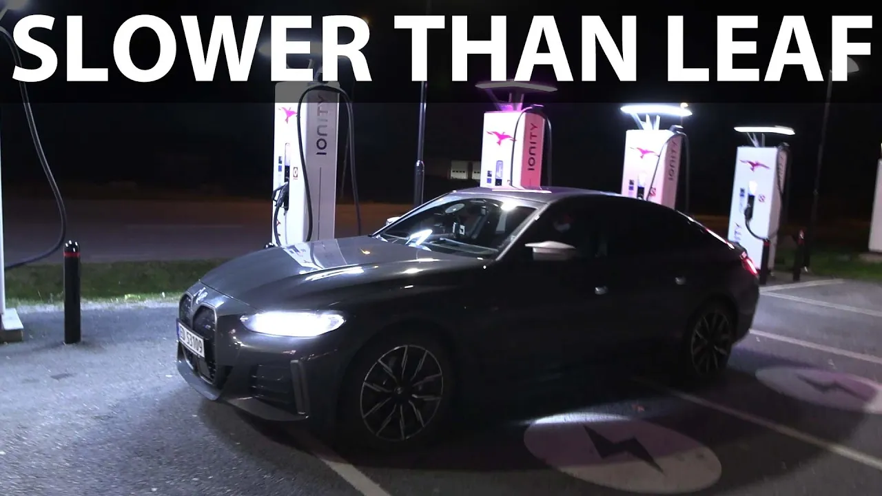 BMW i4 M50 DC fast charging throttle explained