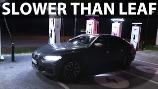 BMW i4 M50 DC fast charging throttle explained