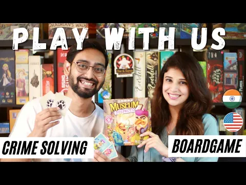 Play with Us! - Museum Suspects. A family crime solving Board Game
