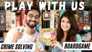 Play with Us! - Museum Suspects. A family crime solving Board Game