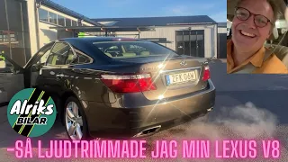 Så ljudtrimmade jag – Ferrita – min Lexus V8!