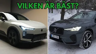 Nya Volvo EX60 VS gamla Volvo XC60 - Vad skiljer dem åt?