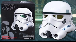 Star Wars The Black Series imperial Storm trooper helmet unboxing and review!