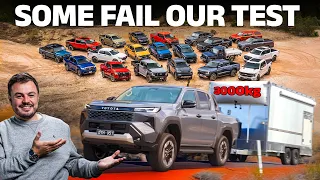 BEST to WORST: MEGA pickup towing test…some fail this gruelling challenge