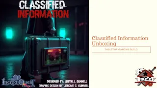 Classified Information Kickstarter Exclusives Unboxing