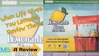 Lemonade Stand Board Game Review - When Life Gives You Lemons, Review Them?