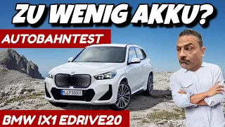Akku zu klein? BMW iX1 eDrive20 Autobahnreichweite & Ladetest #ev