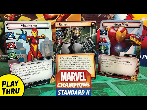 Ironheart and Iron Man Team-Up against Ultron | Marvel Champions Playthrough