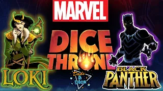 MARVEL DICE THRONE | Black Panther vs Loki | Playthrough #marveldicethrone #dicethrone #marvel