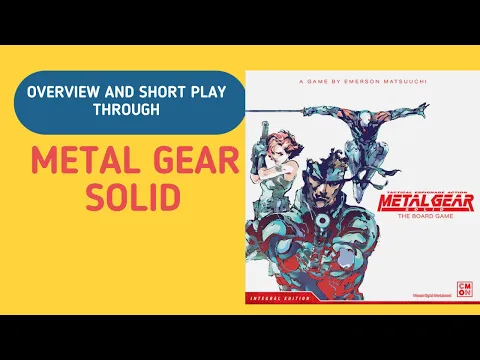 Metal Gear Solid Overview and Play Through