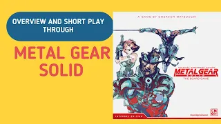 Metal Gear Solid Overview and Play Through