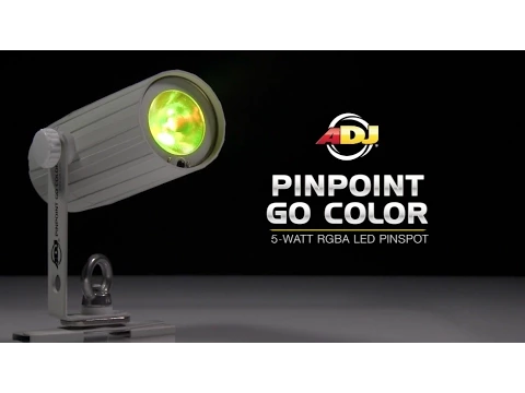 Product video thumbnail for ADJ American DJ PinPoint Go Color RGBA LED Battery-Powered Pinspot