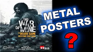 This War of Mine: The Board Game – Second Edition Wargame Cosmetic Poster Add-on Unboxing