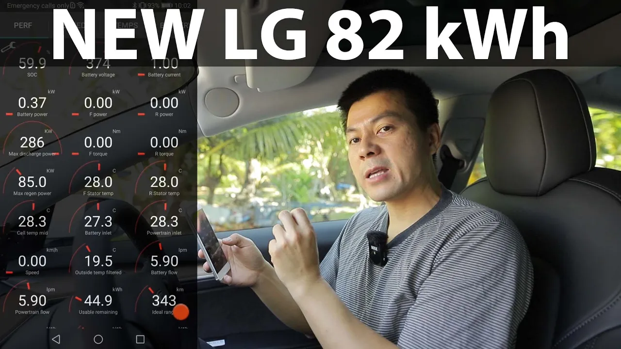 Checking battery info of Tesla Model 3 LR (MacGyver) in Scan My Tesla