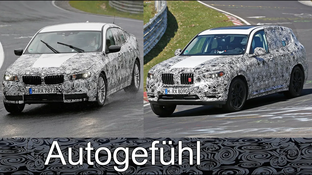 Video BMW X3 all-new G01 & spy shots BMW 5er / 5-Series GT all-new
