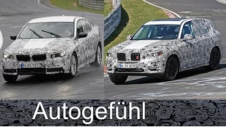 Video BMW X3 all-new G01 & spy shots BMW 5er / 5-Series GT all-new