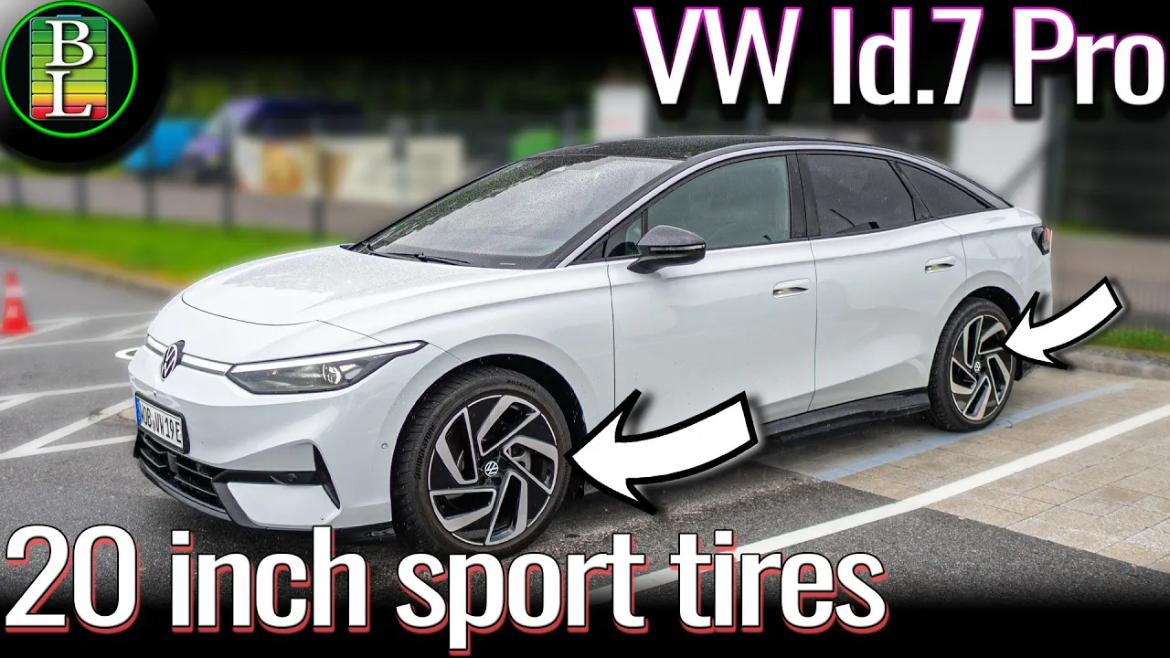 VW Id.7 - 110 km/h range test with 20" sport tires