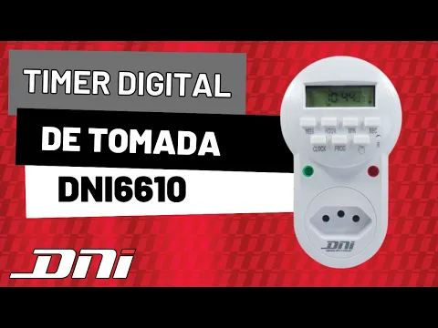 Timer Digital de Tomada 56 Programações  Bivolt 6610 DNI