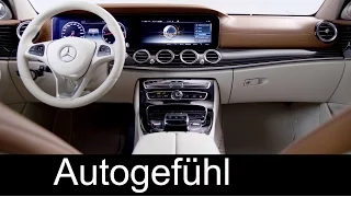All-new Mercedes E-Class neue E-Klasse Preview Interior Innenraum & development 2017/2016