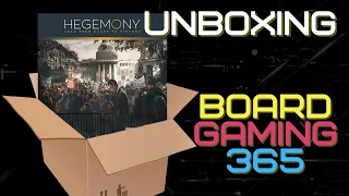 Hegemony - Unboxing - Board Gaming 365