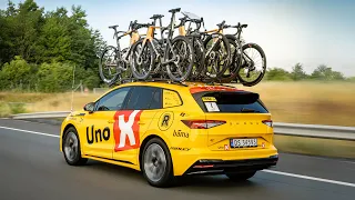 Tour de France går elektrisk – Uno-X setter standarden med Skoda Enyaq