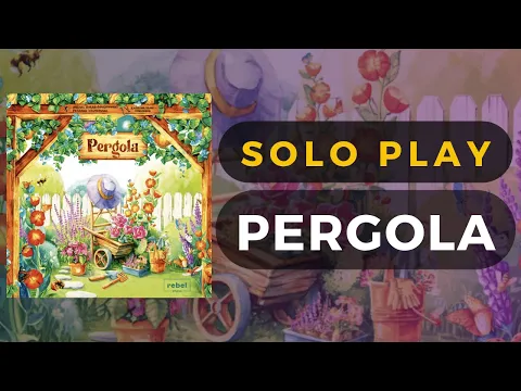Pergola Board Game Solo Gameplay Playthrough | DaniCha