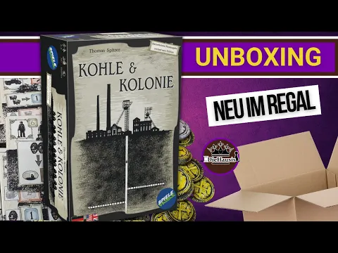 Kohle & Kolonie von Spielefaible | WAS IST DRIN? Brettspiel Unboxing [Brettspiele]