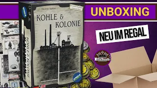Kohle & Kolonie von Spielefaible | WAS IST DRIN? 📦 Brettspiel Unboxing [Brettspiele]