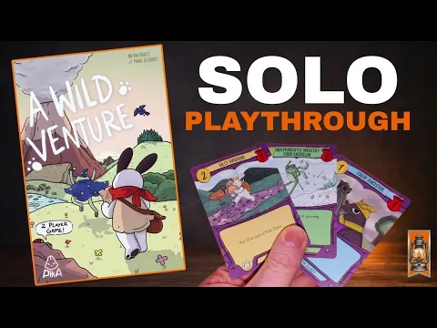 A Wild Venture | How to Play & Solo Playthrough | Cosy Engine-Building Card Game
