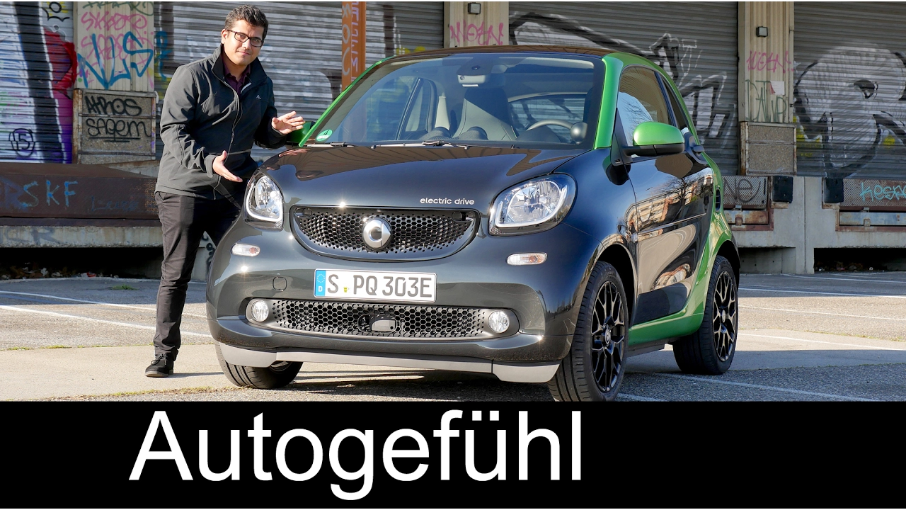 Smart fortwo electric FULL REVIEW test driven all-new neu gen 2018/2017 For Two