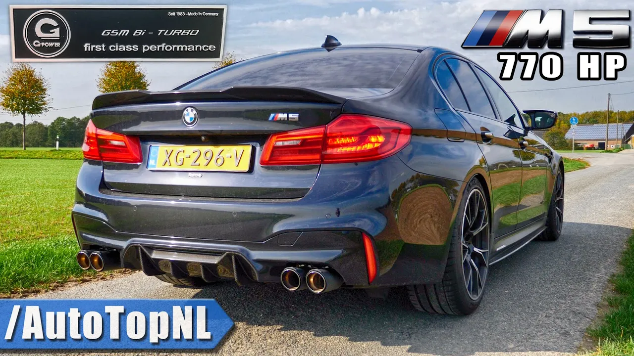 770HP BMW M5 F90 G Power *LOUD!* EXHAUST Sound REVS & ONBOARD by AutoTopNL