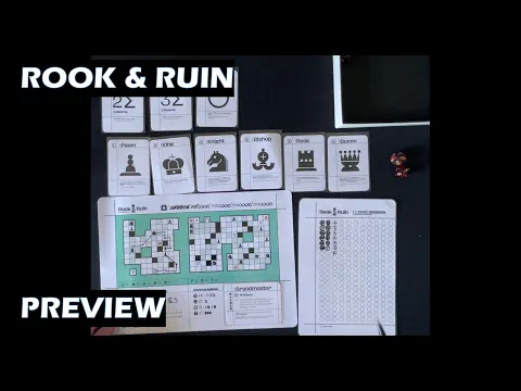 Rook & Ruin solo PnP chess board game