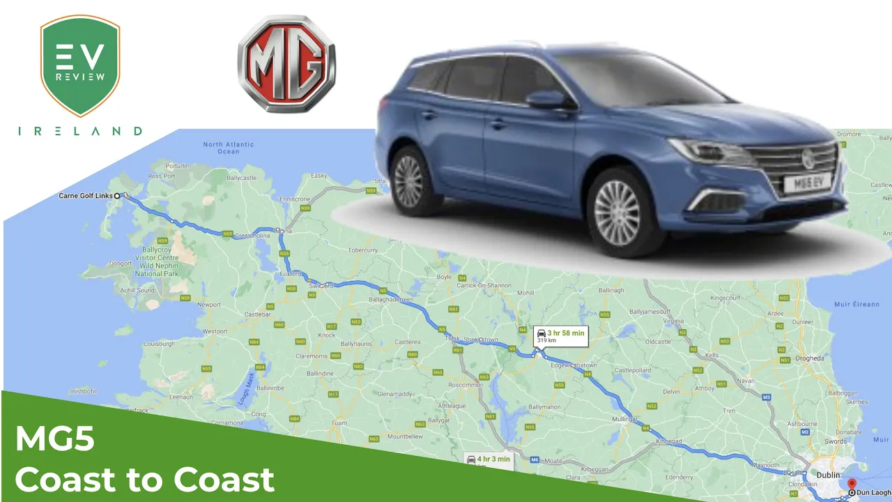 MG5 Coast to Coast Range Test with the 48.8kWh Battery