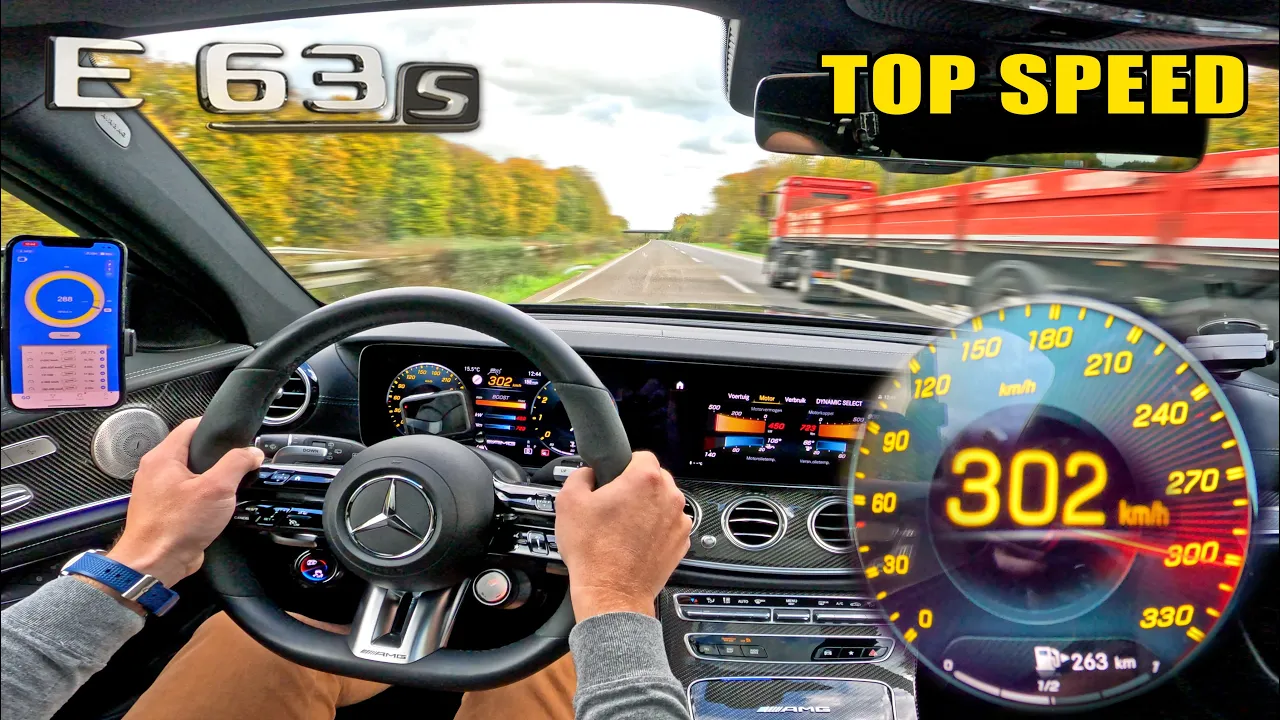 Mercedes AMG E63 S WAGON // TOP SPEED on AUTOBAHN