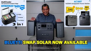 BLUETTI SWAP SOLAR  AC180T & MultiCooler / The Ultimate Dynamic Duo and it Makes ICE!