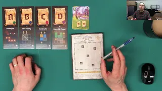Cartographers: A Roll Player tale from Thunderworks Games - solo tutorial and playthrough