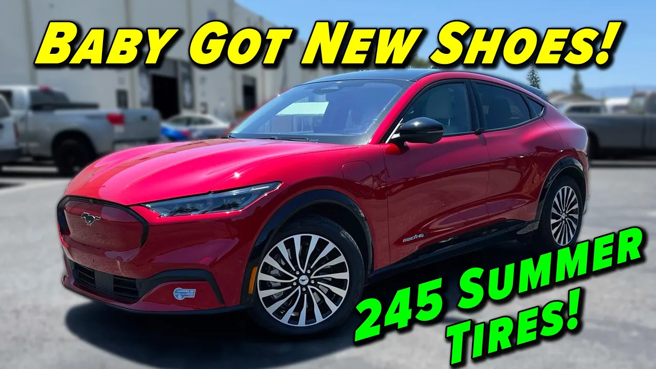 Mach-E Tire Upgrade & Range Test! 245 Summer Tires!