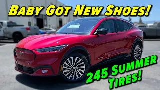 Mach-E Tire Upgrade & Range Test! 245 Summer Tires!