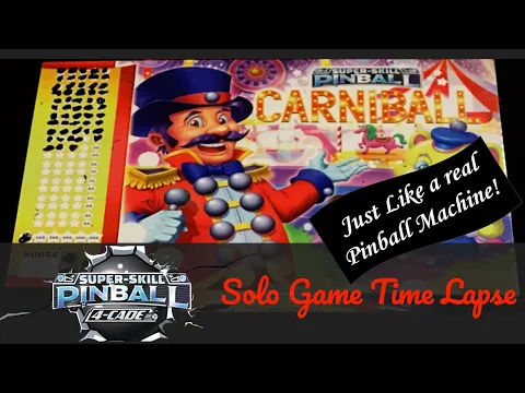 Like a real Pinball Machine?  Lets see the time lapse!  Super-Skill Pinball 4-Cade!