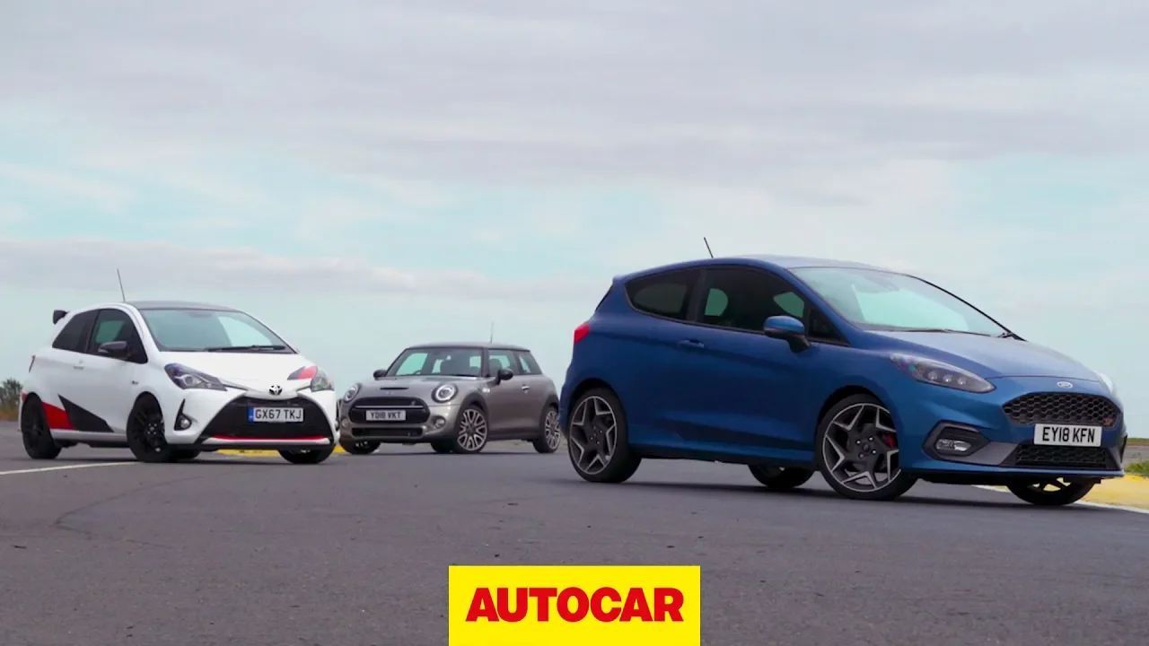 Hot hatch track battle: 2019 Ford Fiesta ST v Mini Cooper S v Toyota Yaris GRMN | Autocar