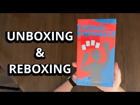 Dying Message - Quick Look Card Game Unboxing & Reboxing - What's in the Box?