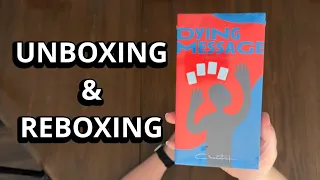 Dying Message - Quick Look Card Game Unboxing & Reboxing - What's in the Box?