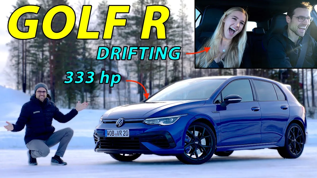 Autobahn and drifting! VW Golf R Mk8 333 hp special edition driving REVIEW
