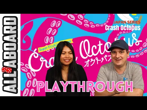 CRASH OCTOPUS | Japanese Board Game Series | How to Play and Full 2-Player Playthrough