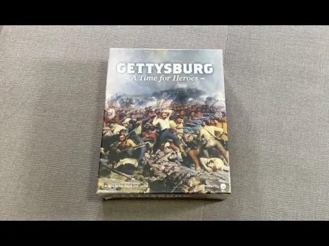 The Discriminating Gamer: Gettysburg: A Time for Heroes unboxing with Ray
